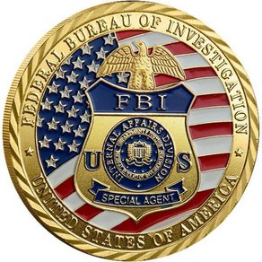 기념주화 정의의 수호자 미국 FBI 특수요원 세인트. 마이클 챌린지 코인 연방 수사국에 대한 수집 가능한 헌사, 1개