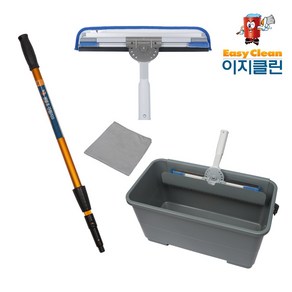 호주 웨그테일 하이플라이어 아파트창문청소 실속세트 유리창닦이 26리터 물통, 26리터 물통 185센티 조절봉, 1세트