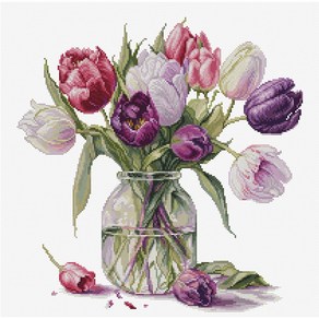 루카스 실십자수 패키지 Bouquet of Tulips B7029