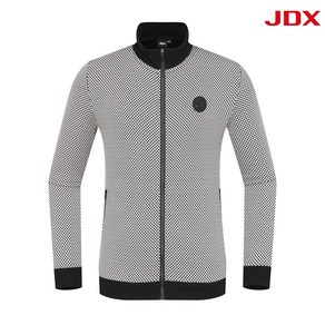 [[JDX] NC 일산] 남성 JDX 23' F/W 로고 포인트 자카드 풀오픈 가디건 X2WJU3117BK