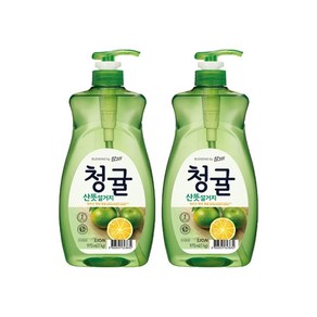 참그린 청귤 산뜻 설거지 주방세제, 970ml, 2개