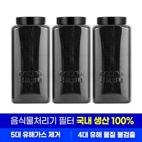 홈바이홈 필터 음식물처리기 SWA-MS300 호환용 리필필터 3개 활성탄, 호환용 리필필터3개