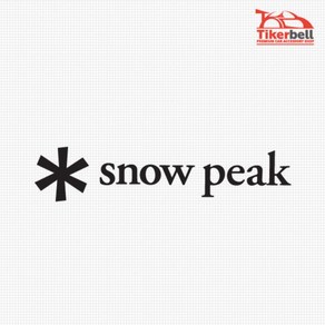 티커벨 Snow Peak 로고 캠핑 데칼스티커 TKCAMP-18