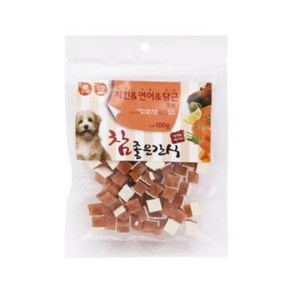 (2개)참좋은간식 치킨 연어 당근 큐브 100g, 2개