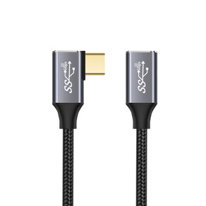 JETTSE 히든 USB 3.1 C타입 연장 케이블 GEN2 10Gbps 100w 고속 충전 데이터 연장 선