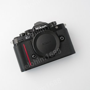 Nikon ZF 핸드 스티치 정품 가죽 보호 케이스, BlackRedline, 1개