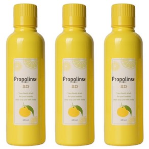 프로폴리스 입냄새제거 유자 가글 어린이 순한 구강청결제, 600ml, 3개