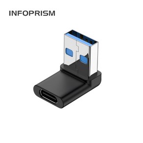 INFOPRISM / USB 3.1 C타입 A타입 각도 변환 젠더 90도 180도 L형 U형 ㄱ형 IA-922, Model E : C타입-A타입(L형), 1개