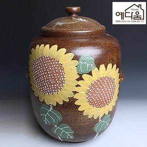 재유해바라기 쌀독항아리 10kg, 혼합색상, 1개