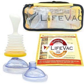 LifeVac 쵸깅 질식 장치 휴대용 여행용 가정용 차량용 초크 초킹 Yellow Tavel Kit 정품 흡입 구조 및 성인용 구급 상자 기도, LifeVac 쵸깅 질식 장치 휴대용 여행용 가정용 차