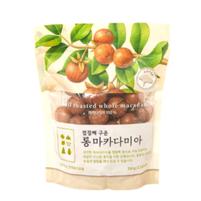 껍질째 구운 통 마카다미아, 3개, 350g