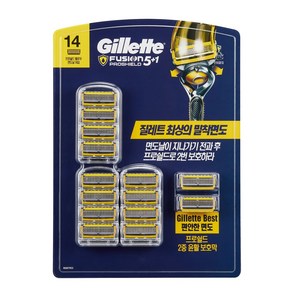 GILLETTE 질레트 프로쉴드 대용량 면도날 14개