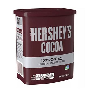 [미국직구] 허쉬 천연 카카오 무설탕 코코아 652g 대용량, 1개