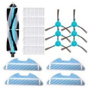 라이스타 로봇 청소기 RX5 RX9 R10 LIFERO RX10 진공 교체용 예비 Pts 메인 사이드 브러시 Hepa 필터 걸레, Set 2, Set B