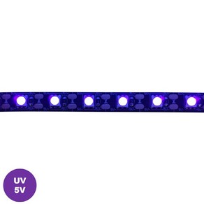 5V 5050-60 395-405nm UV LED 바 블랙 PCB 비방수 HDL1809