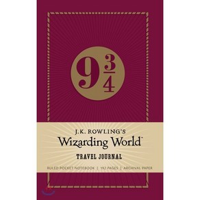 J K Rowling S Wizading Wold: Tavel Jounal: Ruled Pocket Notebook, 혼합 색상, 1개