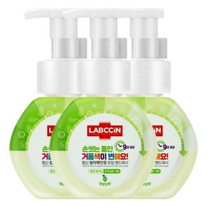 랩신 컬러체인징 포밍 핸드워시 청포도향 용기 250ml, 3개