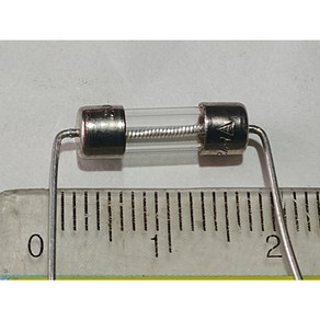 원형 유리관 리드퓨즈 15mm 5파이 250V2A 1개