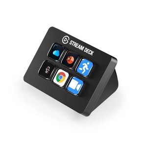 라이브 컨트롤러 LCD키Elgato Stream Deck Mini - 라이브 콘텐츠 제작 컨트롤러 6개의 맞춤형 LCD 키 윈도우 10 및 맥OS 10.11 이상용