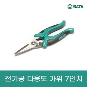 SATA 사타 다용도 전기공 가위 7인치 93105, 1개