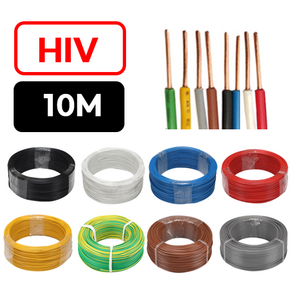 HIV 전선 전기선 단선 1.5SQ 2.5SQ 10미터 단위 절단판매 스위치 콘센트 전기단선, 1개, HIV 1.5SQ 흑색 (10m)