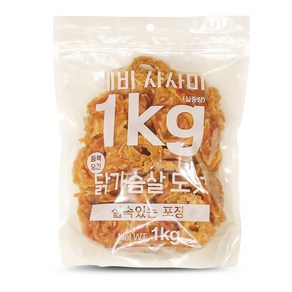 테비사사미 닭가슴살 도넛 1kg 강아지 간식 대용량 1kg