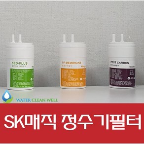 [호환] SK매직 최고급형WPU-1200C 필터 정수기 4인치 1세트 (1+1+1), 1년치(3+1+1)