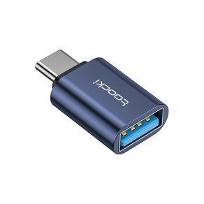 Toocki C타입 A타입 5핀 to C타입 변환 젠더, 블루, USB 3.0 to C타입, 2개