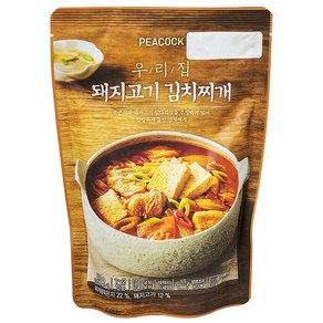 피코크 냉장 우리집 돼지고기김치찌개 500g WJT, 1개