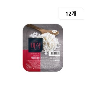 더미식 백미밥, 210g, 12개