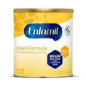 엔파밀 분유 Infant Fomula 354g 1팩 0-12개월 Enfamil Infant Fomula Milk-based Baby Fomula, 1개