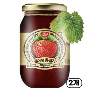 동원 잼이 된 통딸기 딸기쨈 370g x 2개