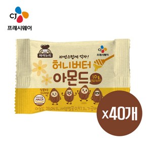 이츠웰 아이누리 허니버터 아몬드, 10g, 40개