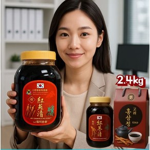 국내산 홍삼청 2.4kg 고려홍삼청 홍삼엑기스대용량 홍삼정액 홍삼꿀청, 1개