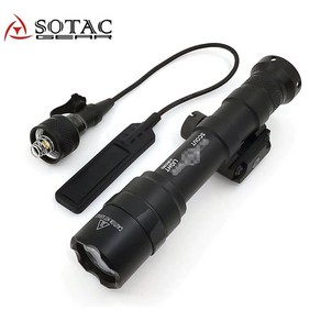 SOTAC 슈어 SF M600 스카우트 웨폰 전술 라이트, 블랙, 1개