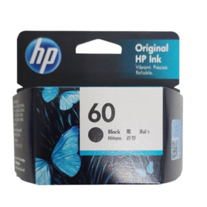 HP NO.60 정품잉크 CC640WA, 블랙, 1개