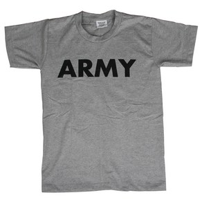 US ARMY 코튼 라운드 반팔티 그레이색상 S~2XL 미군 아미 여름 반팔 티셔츠 티 밀리터리 BY