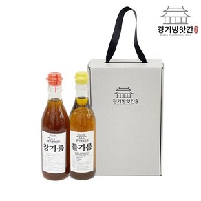 경기방앗간 저온압착방식 방앗간 통깨 진한 참기름 들기름 350ml 세트(중국산), 중국산 참기름들기름 세트(350mlx2), 1세트