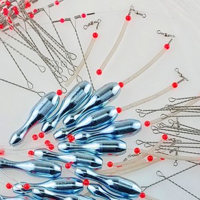 국내산 2단 원투채비 묶음추 원투봉돌/채비/선상낚시/배낚시/우럭/도다리, 20호(1개입), 1개
