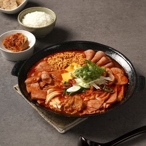 타임쿡 햄폭탄 프리미엄 부대찌개 3-4인분 8종 라면사리 포함, 3개, 824g