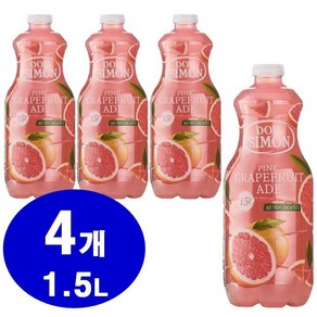 돈시몬 스퀴즈 자몽에이드 자몽주스, 4개, 1.5L