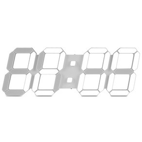플라이토 퓨어 3D LED 인테리어 벽시계 시즌5 38cm, 화이트