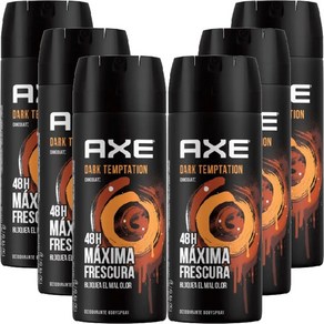 AXE Body Spay Dak 데오드란트 바디 스프레이 150ml 6팩, 6개