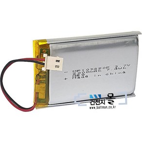 맥스파워 리튬폴리머 충전용 건전지 MP103450P (3.7V 2000mAh) C51021RR (KC인증제품), 1개, 1개입