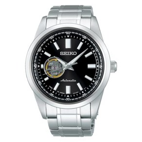 세이코 Seiko SCVE053 Pesage 남성 손목시계 메탈 실버 블랙