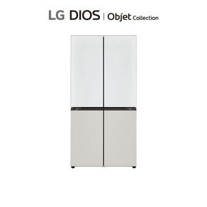 [LG전자] [원매직] LG 오브제 매직스페이스 냉장고 화이트/화이트그레이 875L (M8, 색상:화이트그레이