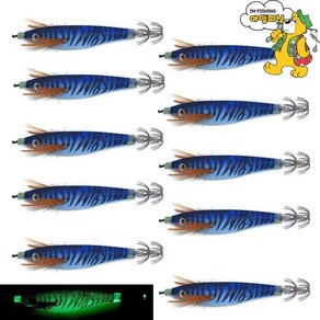 [아엠피싱] 업그레이드 야광수평에기 10PCS/SUTTE EGI 100 주꾸미 갑오징어, C002, 10개