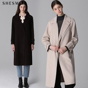 쉬즈미스SHESMI 울 히든버튼 핸드메이드코트 택가격428000원1553640