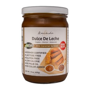 Meienda Dulce de Leche - 밀크 캐러멜 스프레드 코셔 글루텐 프리 크리미하고 부드러운 소스 (425.2g(15온스) 오리지널), Meienda Dulce de Leche - 밀크 캐, 1개, 425g