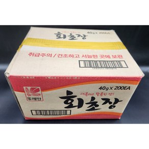 뚜레반회초장40g *200개입 / 뚜레반초고추장 뚜레반회초장 뚜레반초장 미니초장 포장용초고추장 40그람초장 스프초장 미니초고추장 40g초장 뚜레반40그람초장 사각초장 포장용초장, 40g, 200개입